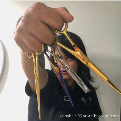 Professional Hair Scissors, Cut Hair Cutting Salon Scissor Makes Barber Thinning Shears Hairdressing Scissors Set